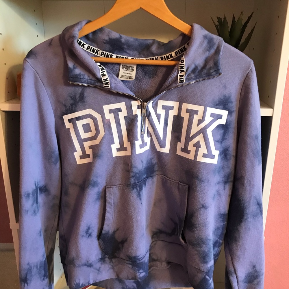 PINK quarter zip sweatshirt